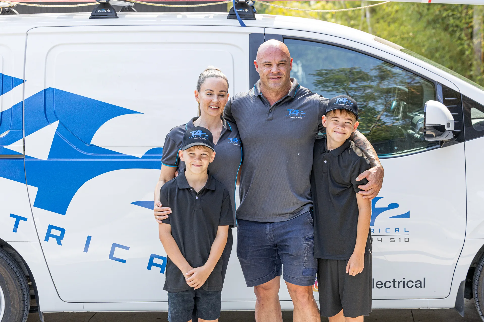 The local family team with their service van